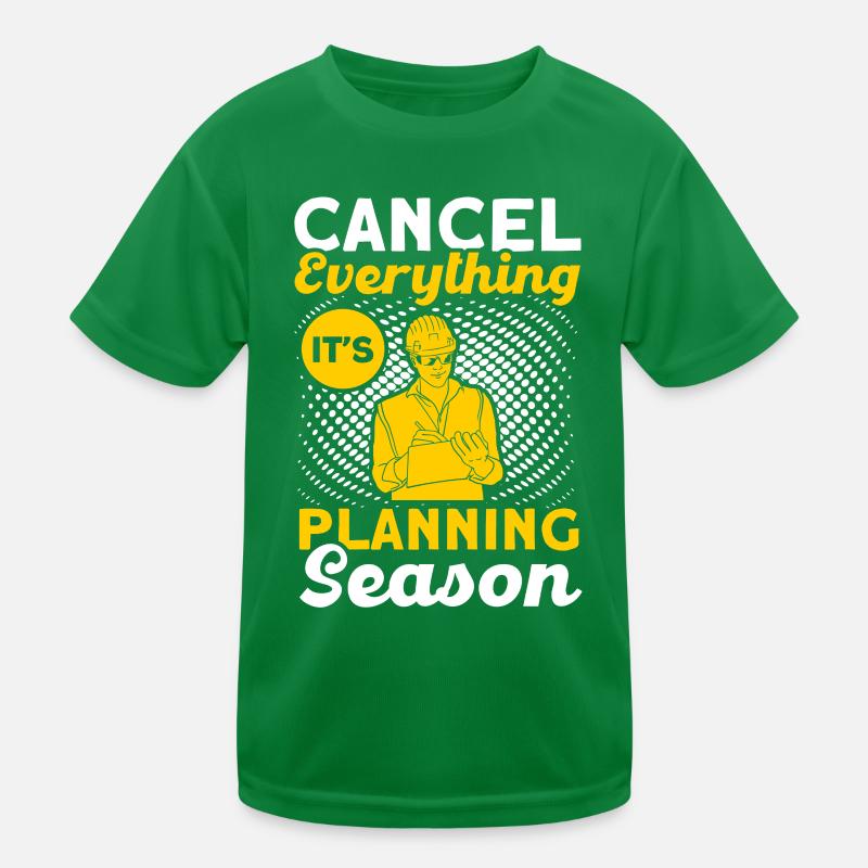 Planning Foreman Construction Manager Construction Project Kids Functional T-Shirt