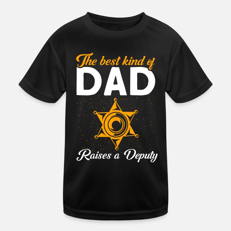 Papa Assistant Sheriff Papa Father Kids Functional T-Shirt