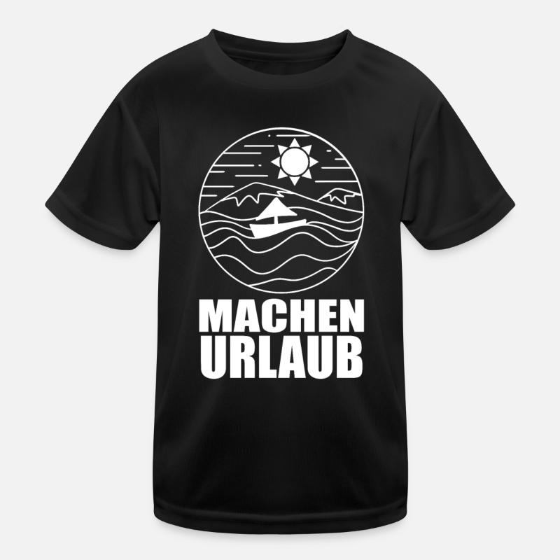 Urlaub machen Kinder Funktions-T-Shirt