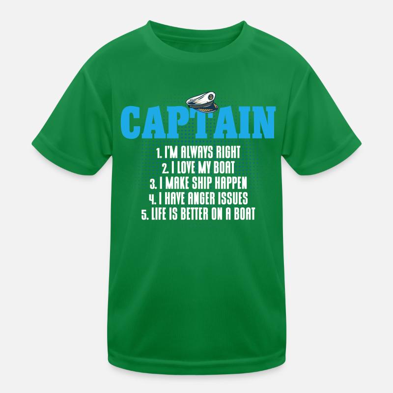 Amateurs de bateau Capitaine de bateau Capitaine Capitaines T-shirt sport Enfant