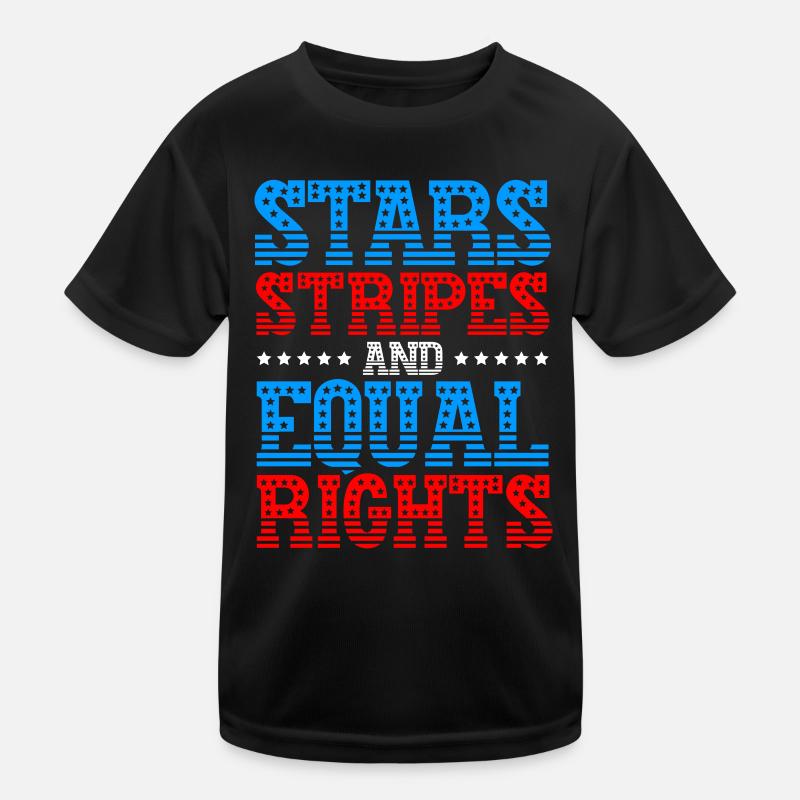 Étoiles, rayures et égalité T-shirt sport Enfant