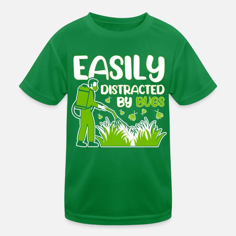 Easily distracted by vermin exterminators Kids Functional T-Shirt