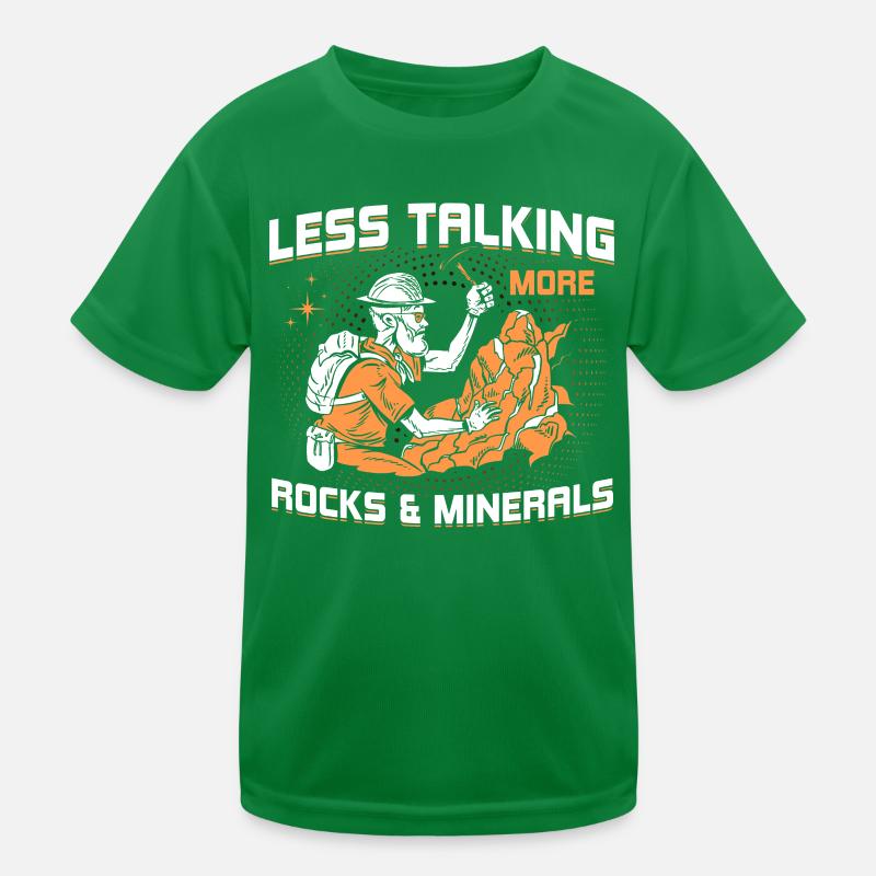 Moins de paroles, plus de pierres et de minéraux T-shirt sport Enfant