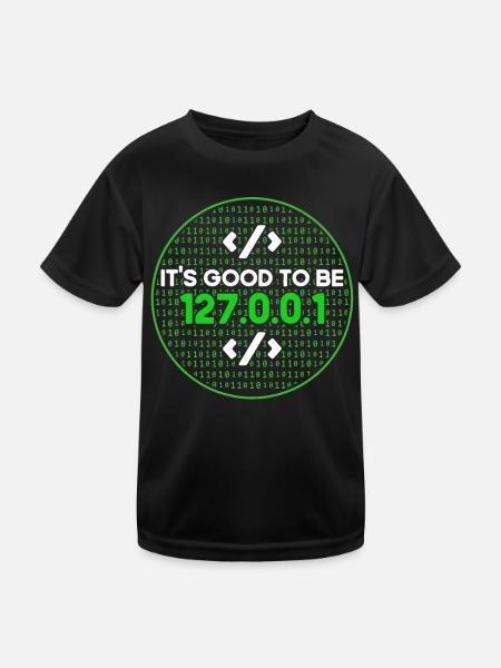 It's Good To Be Home Software Developer - Kids Functional T-Shirt - black - Front