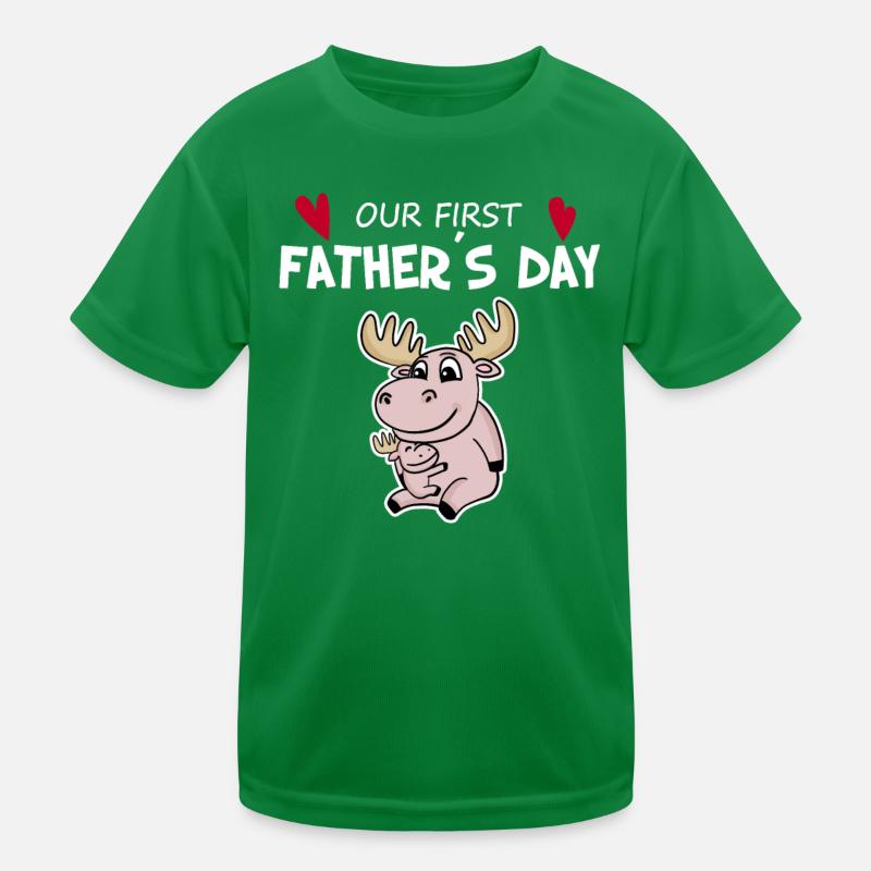 Father's Day Gift - Our First Father's Day Kids Functional T-Shirt