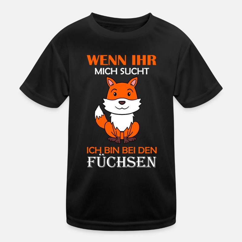 Wald Wildtier Fuchs Geschenk Kinder Funktions-T-Shirt