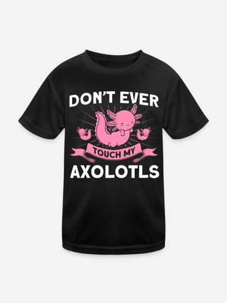 Axolotl Axolotl Propriétaire Axolotl Amphibian Gift - T-shirt sport Enfant - noir - Devant