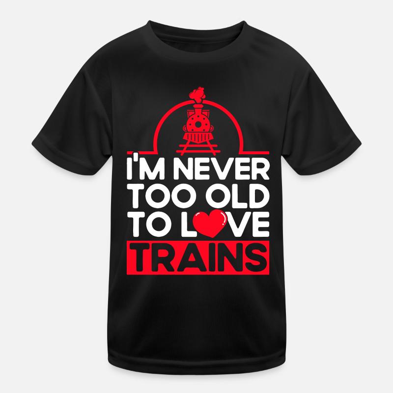 Modellbahn Zug Lokomotiven Geschenk Kinder Funktions-T-Shirt