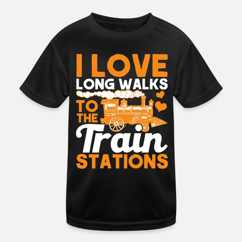 Model Railway Train Locomotives Gift Kids Functional T-Shirt