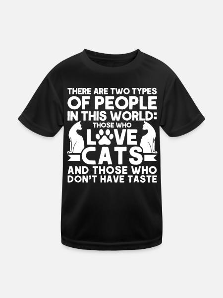 Cats Cat Owner Pet Animals Gift - Kids Functional T-Shirt - black - Front