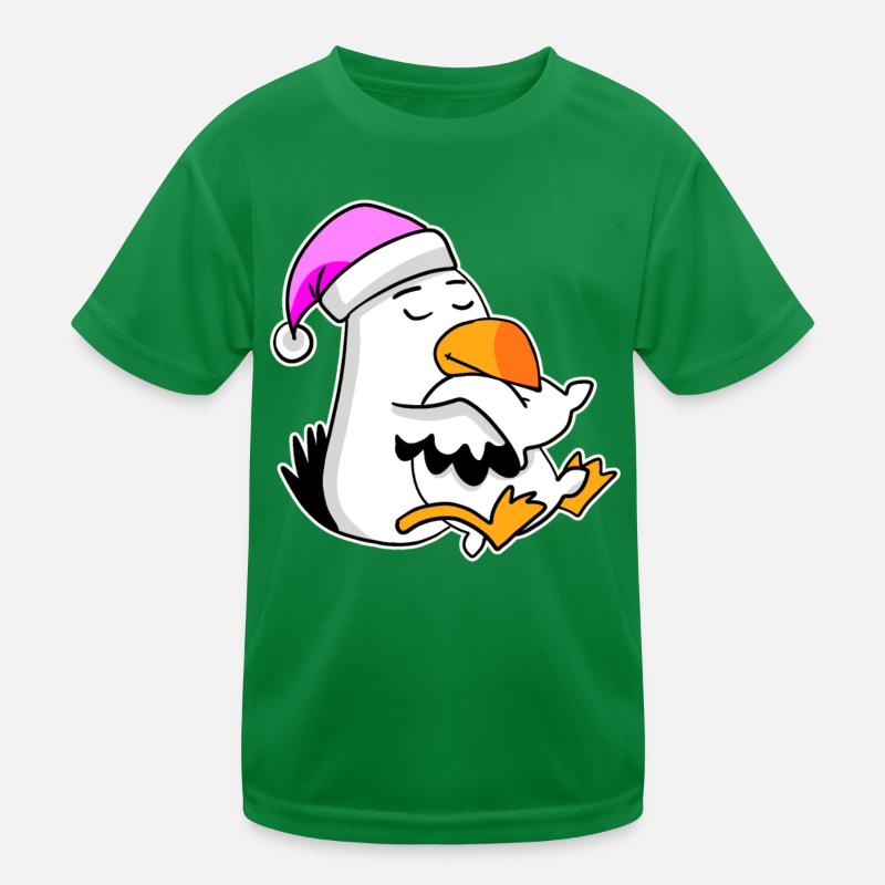 Albatros Möwe Vogel Kinder Funktions-T-Shirt