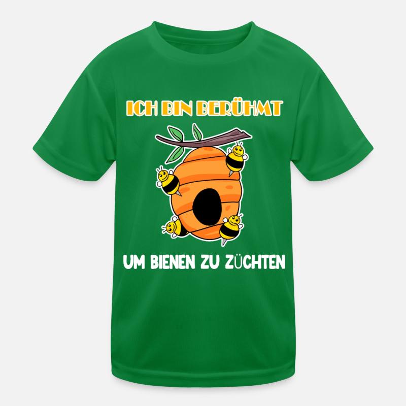 Imker Kinder Funktions-T-Shirt