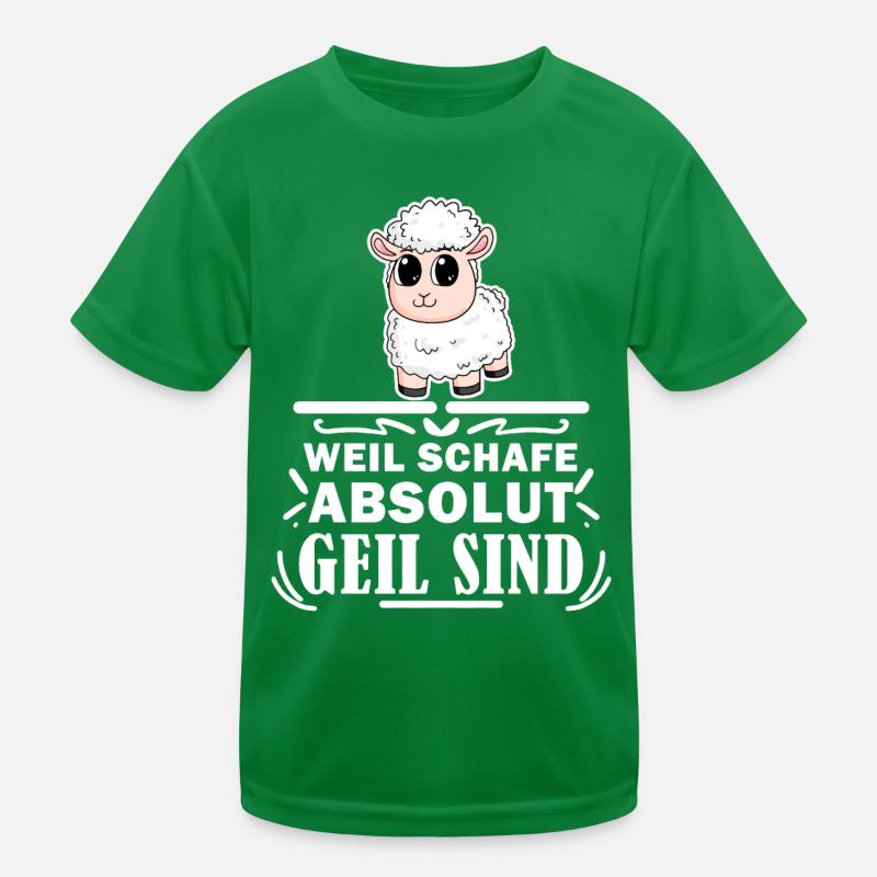 Schafzüchter Schafe Schaf Geschenk Kinder Funktions-T-Shirt