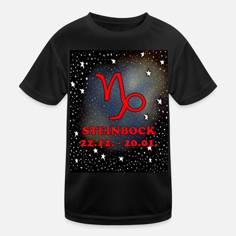 Steinbock Sternzeichen im Himmel Kinder Funktions-T-Shirt