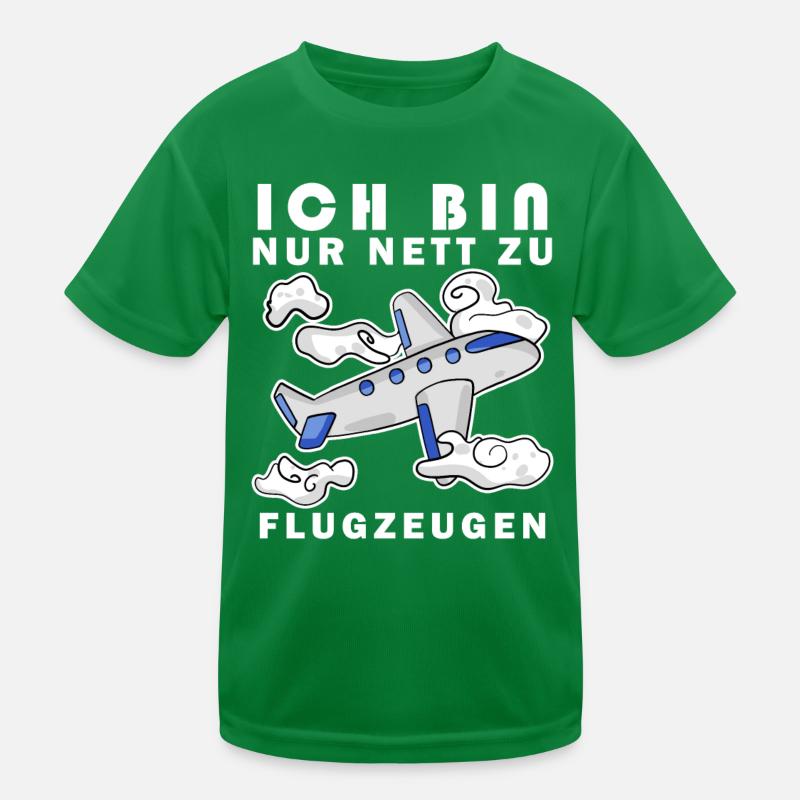 Flugzeug Spruch Geschenk Kinder Funktions-T-Shirt