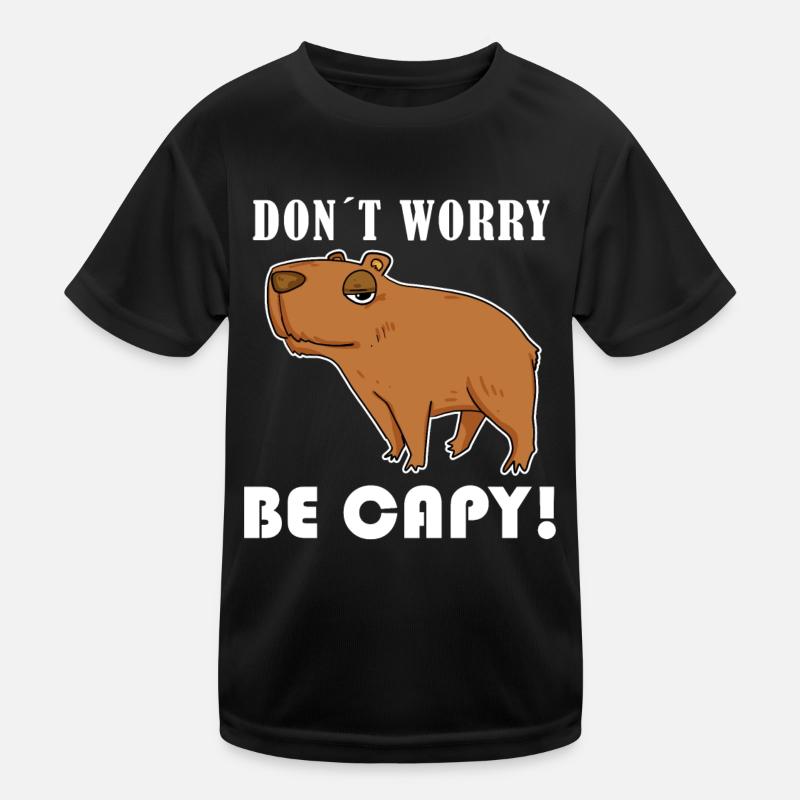 Capybara Tier Spruch Kinder Funktions-T-Shirt