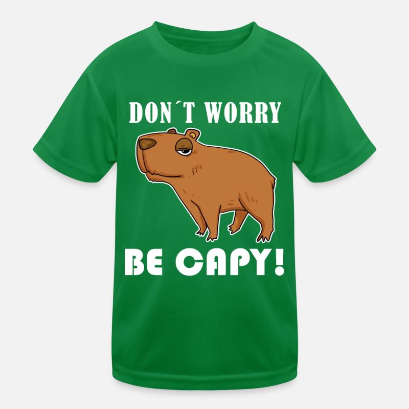 Capybara Tier Spruch Kinder Funktions-T-Shirt