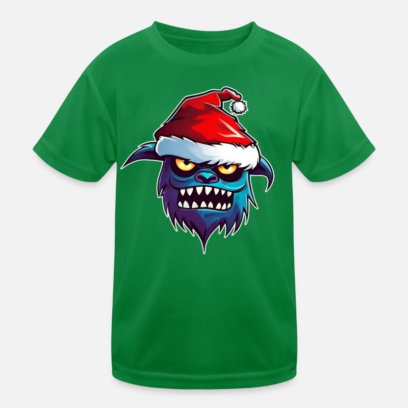 Monstre de Noël laid T-shirt sport Enfant