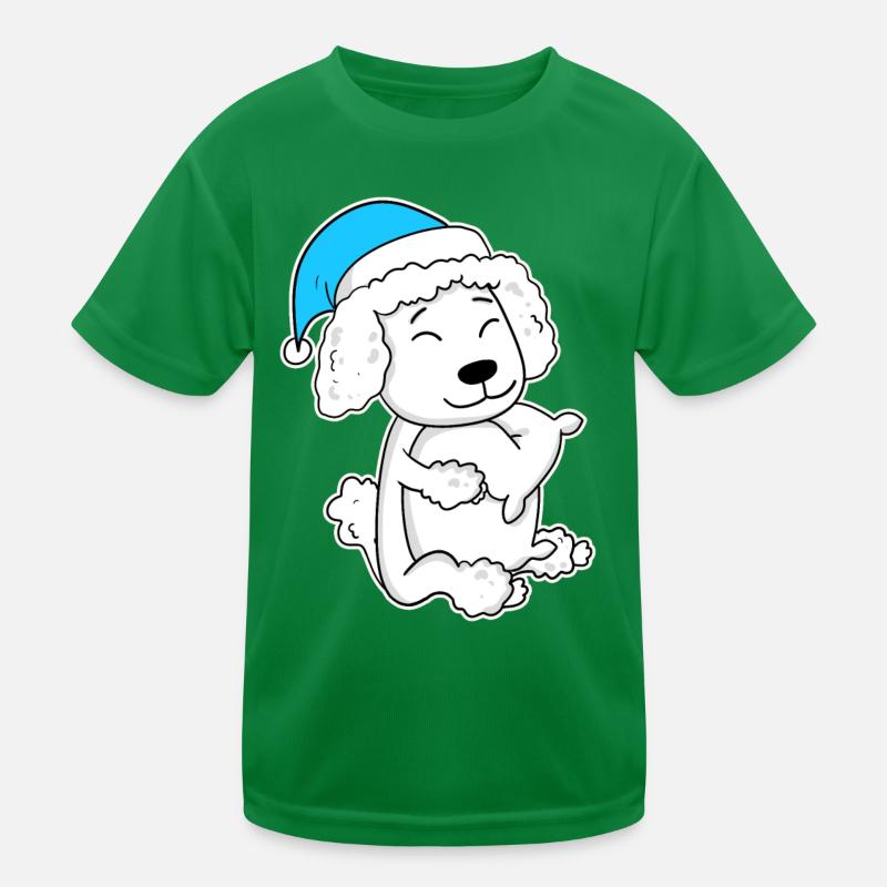 Poodle Sleeping Tiredness Dog Kids Functional T-Shirt