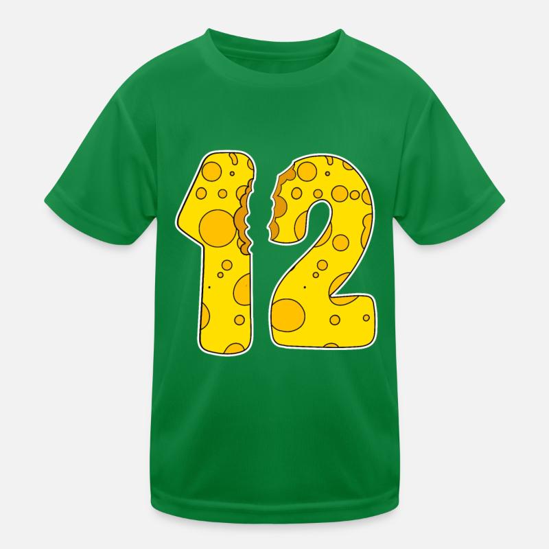 12 Year Old Funny Cheese Kids Functional T-Shirt