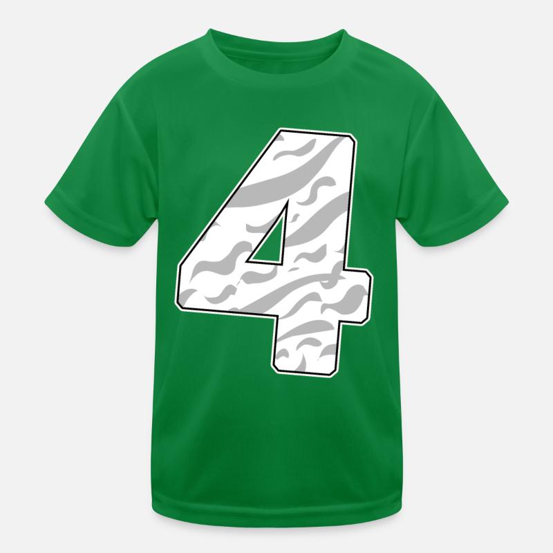 4 - Vier Kinder Funktions-T-Shirt