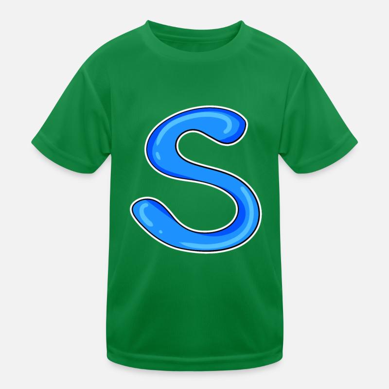 Buchstabe S Anfangsbuchstabe Kinder Funktions-T-Shirt