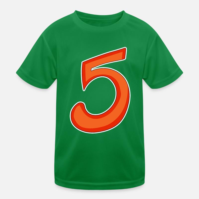 5 Kinder Funktions-T-Shirt
