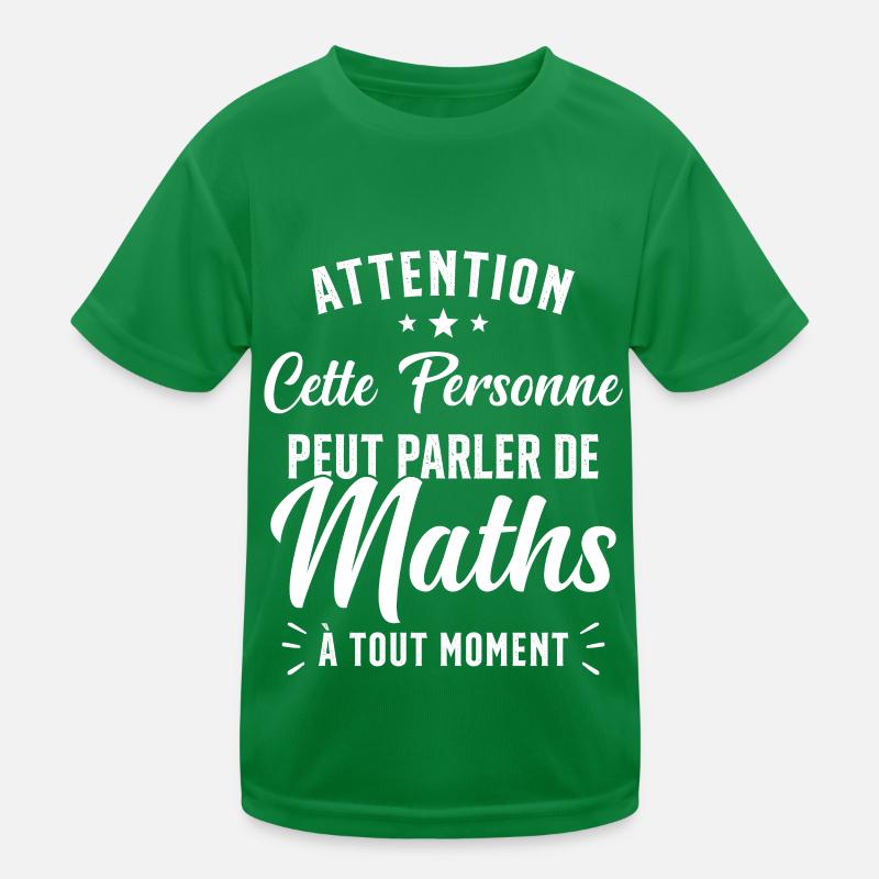 Prof de Maths Mathématique Cadeau Mathématicien T-shirt sport Enfant