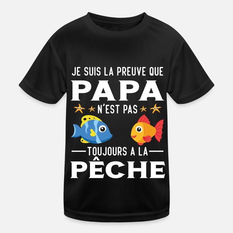 Papa Pêche Pêcheur Bébé Nourrisson Naissance T-shirt sport Enfant