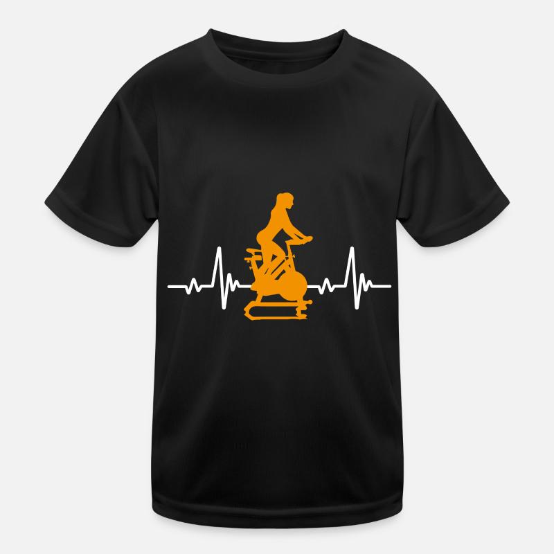 Herzfrequenz Indoor Cycling Kinder Funktions-T-Shirt