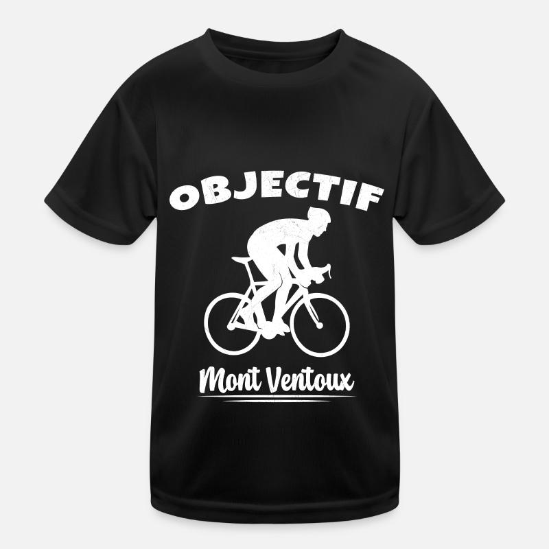 Objectif Mont Ventoux Cycliste Vélo T-shirt sport Enfant