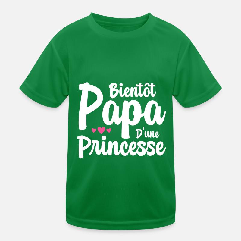 Bientôt Papa D'une Princesse Humour Cadeau T-shirt sport Enfant