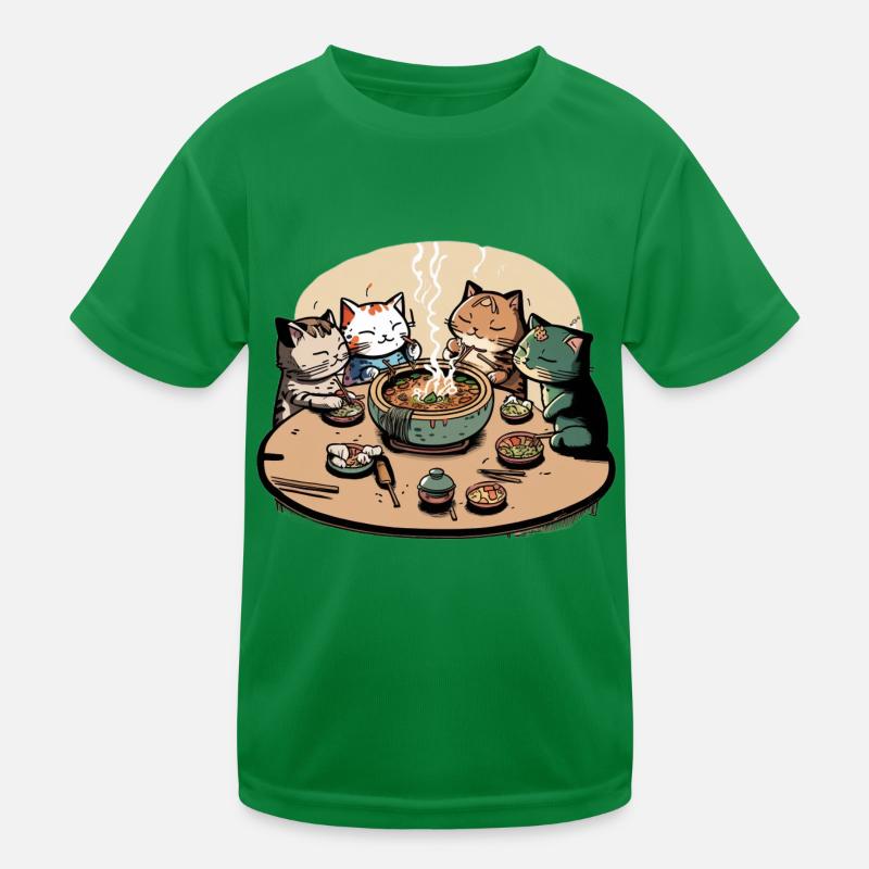 Doodle Cats Kinder Funktions-T-Shirt