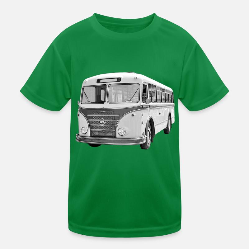 Bus IFA H6B Werdau DDR Oldtimer Ostalgie Kids Functional T-Shirt