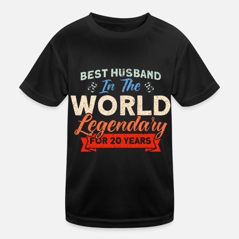 20e anniversaire de mariage Couple Design 20 ans de mariage T-shirt sport Enfant
