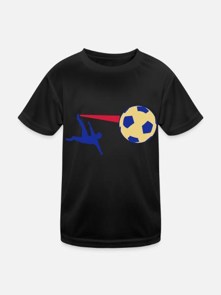 voetbal - Funktionsshirt til børn - sort