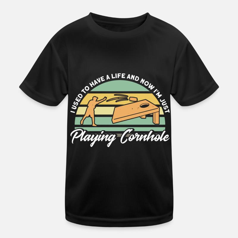 Cornhole Game Cornhole Joueur Cornhole Cadeau T-shirt sport Enfant