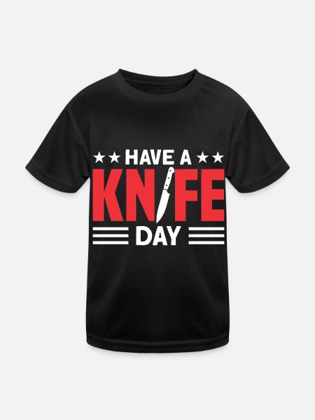 Blacksmith Blade Smith Cutlery Gift - Kids Functional T-Shirt - black - Front