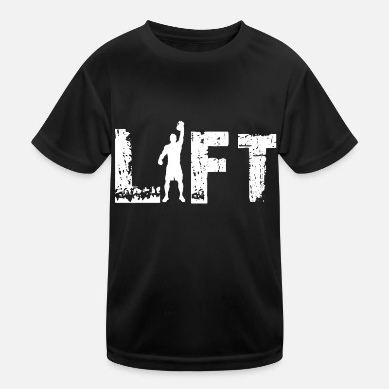 Kettlebell Lift Kinder Funktions-T-Shirt