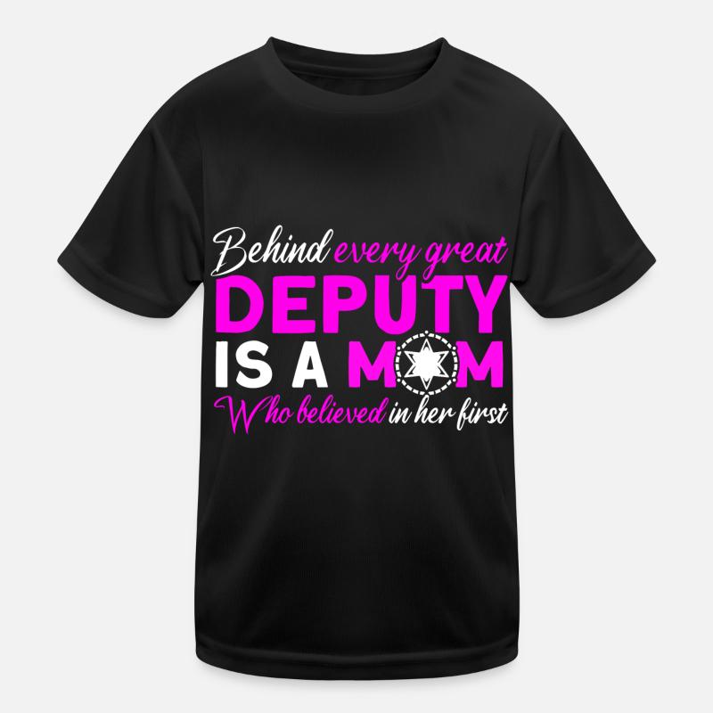 Mama Assistente Sceriffo Mama Madre Maglietta sportiva per bambini
