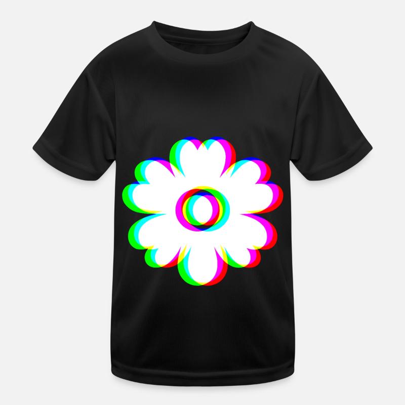 EDM Tricolore - Fleurs - Glitch - Style Rave T-shirt sport Enfant