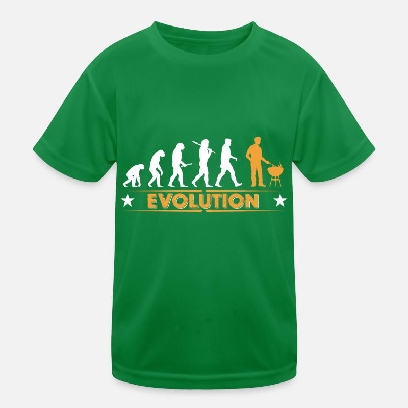 Barbecue - Grillmeister - Evolution Kinder Funktions-T-Shirt