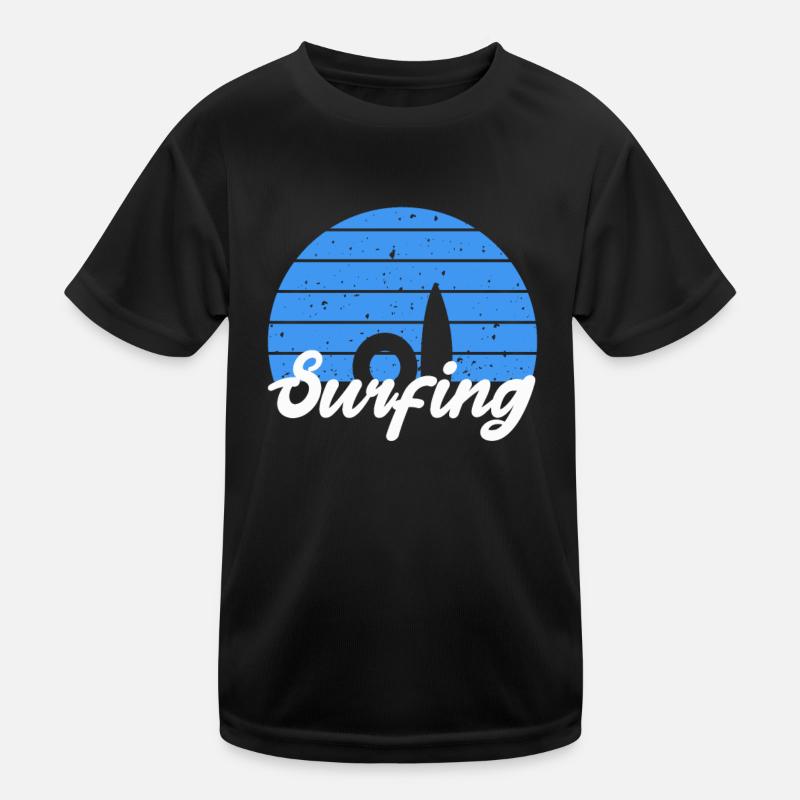 Cooles Surf Design Surfbrett Surfer Kinder Funktions-T-Shirt