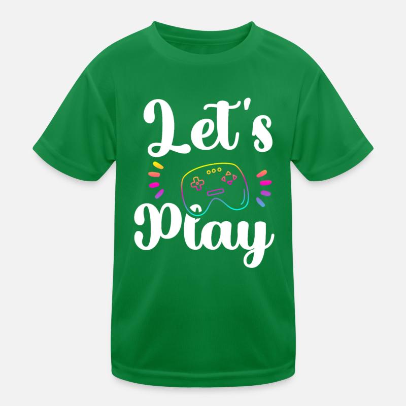 Play Lets Play Gaming PC T-shirt sport Enfant