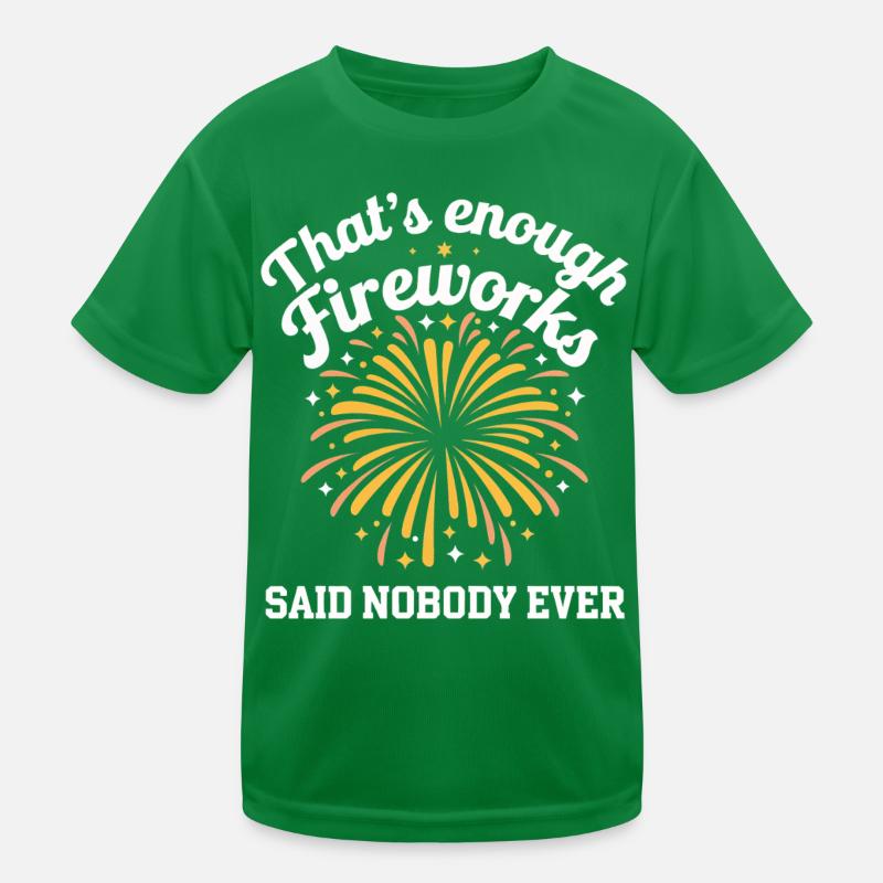 Pyrotechnics Fireworks Pyrotechnics Kids Functional T-Shirt