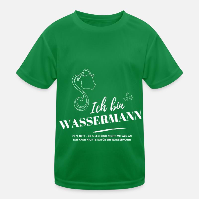 Ich bin Wassermann Sternzeichen Astrologie Kinder Funktions-T-Shirt