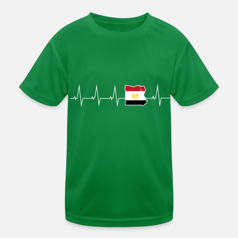 I love Egypt - Egypt - heartbeat Kids Functional T-Shirt