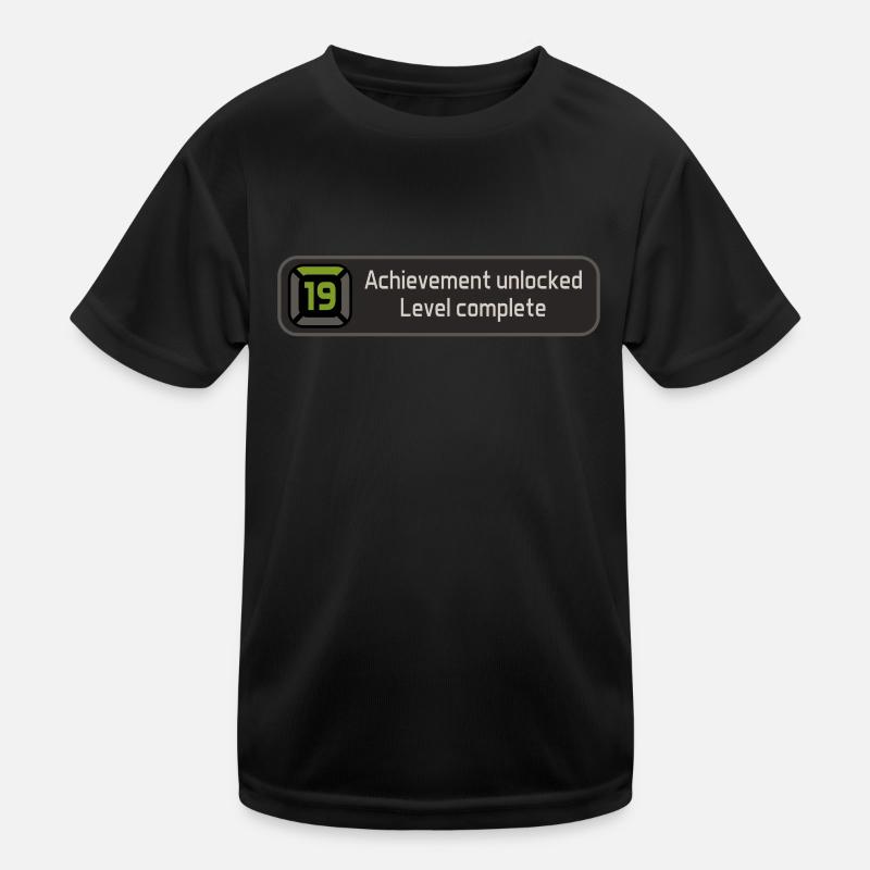 Achievement unlocked - Level 19 complete - Birth Kids Functional T-Shirt