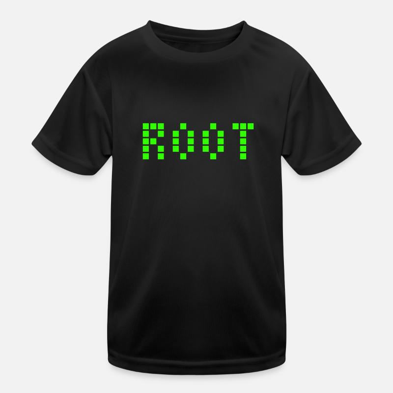 Root - Linux Design - Administrator Kinder Funktions-T-Shirt