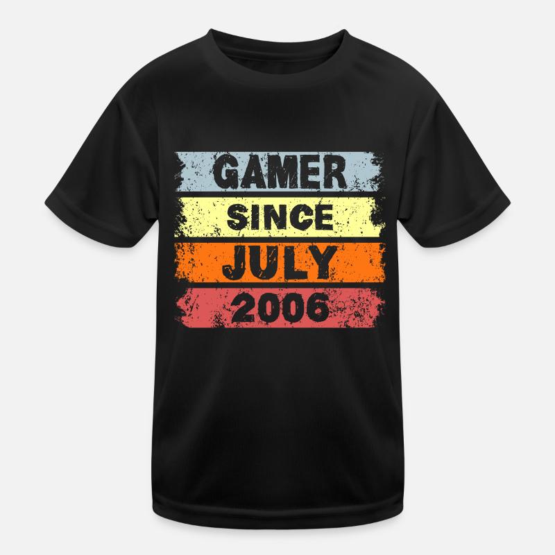 Gamer since July 2006 - Geburtstag Kinder Funktions-T-Shirt